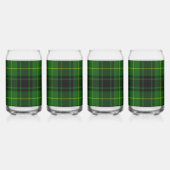 Clan Arthur Crest Badge & Tartan Blikvorm Glas (Achterkant)