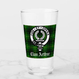 Clan Arthur Crest Badge & Tartan Glas