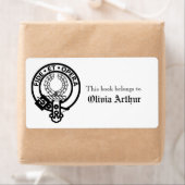 Clan Arthur Crest gepersonaliseerd boek behoort to Etiket (Insitu)