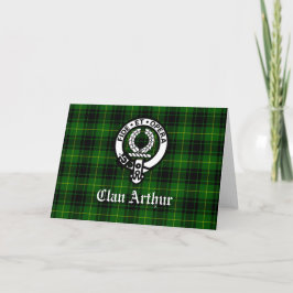 Clan Arthur/MacArthur Crest en Tartan Kaart