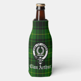 Clan Arthur/MacArthur Crest & Tartan Flesjeskoeler