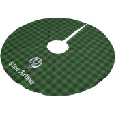 Clan Arthur/MacArthur Crest & Tartan Kerstboom Rok (Gekanteld)