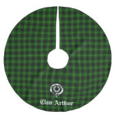 Clan Arthur/MacArthur Crest & Tartan Kerstboom Rok (Voorkant)