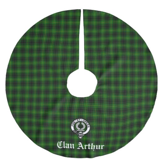 Clan Arthur/MacArthur Crest & Tartan Kerstboom Rok (Voorkant)