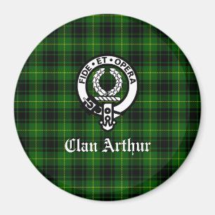 Clan Arthur/MacArthur Crest & Tartan Magneet