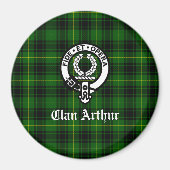 Clan Arthur / MacArthur Wapen en Tartan Magneet (Voorkant)