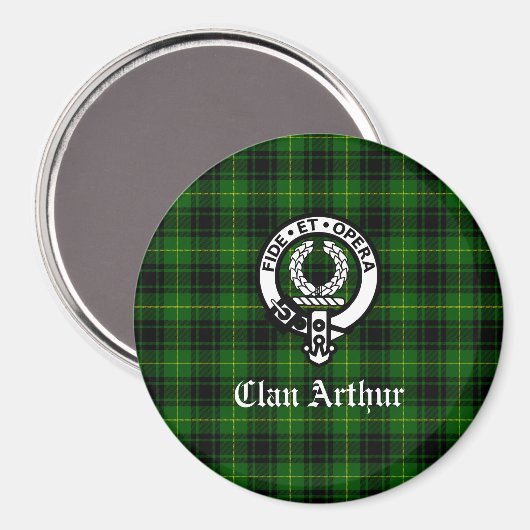 Clan Arthur / MacArthur Wapen & Tartan Magneet (Voorkant / Achterkant)