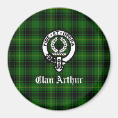 Clan Arthur / MacArthur Wapen & Tartan Magneet (Voorkant)