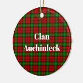 Clan Auchinleck Tartan Keramisch Ornament (Links)