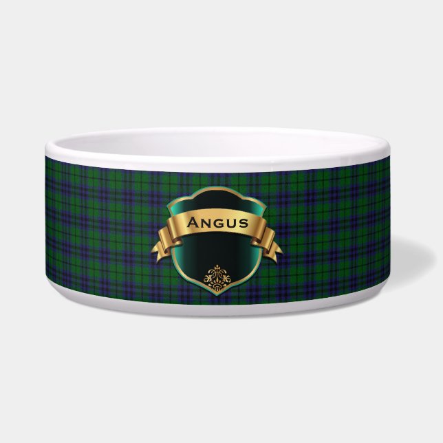 Clan Austin Custom Tartan Pset Bowl Voerbakje (Voorkant)