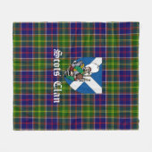 Clan Ayrshire Tartan Pset Fleece Deken (Voorkant (Horizontaal))