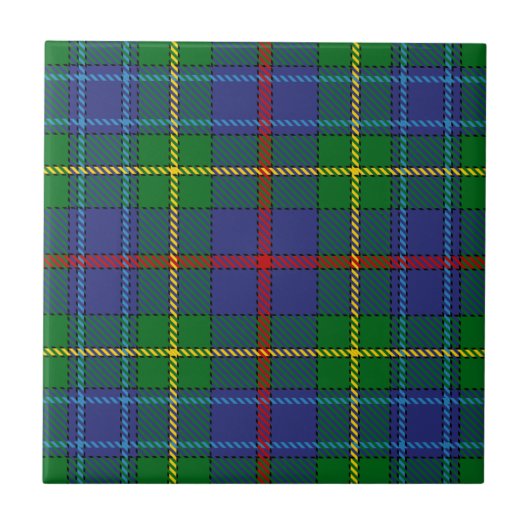 Clan Bailey Tartan Tegeltje (Voorkant)