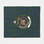 Clan Baillie Hunting Tartan Pset Fleece Deken (Voorkant (Horizontaal))