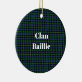 Clan Baillie Jacht Tartan Keramisch Ornament (Rechts)