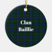 Clan Baillie Jacht Tartan Keramisch Ornament (Voorkant)