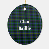 Clan Baillie Jacht Tartan Keramisch Ornament (Links)