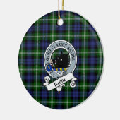 Clan Baillie Modern Badge Tartan Pset Keramisch Ornament (Links)
