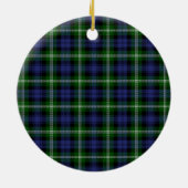 Clan Baillie Modern Tartan Keramisch Ornament (Achterkant)