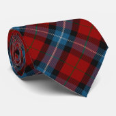Clan Baillie of Polkemmet Rode Tartan Stropdas (Opgerold)