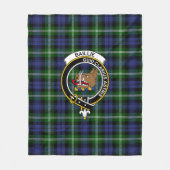 Clan Baillie Tartan Pset Fleece Deken (Voorkant)