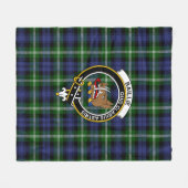 Clan Baillie Tartan Pset Fleece Deken (Voorkant (Horizontaal))