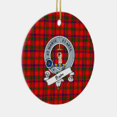 Clan Bain Badge Tartan Pset Keramisch Ornament (Rechts)