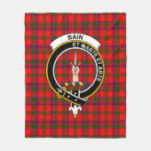 Clan Bain Schotse Plaid Fleece Deken (Voorkant)