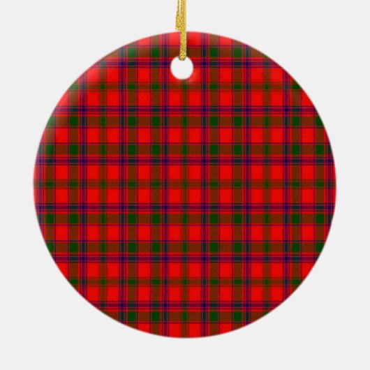 Clan Bain Tartan Keramisch Ornament (Achterkant)