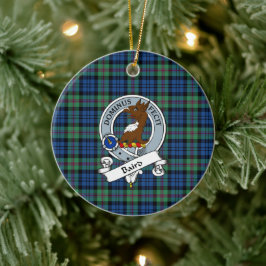 Clan Baird Ancient Badge Tartan Pset Keramisch Ornament
