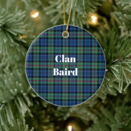 Clan Baird Ancient Tartan Keramisch Ornament