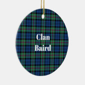 Clan Baird Ancient Tartan Keramisch Ornament (Rechts)