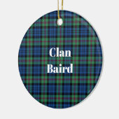 Clan Baird Ancient Tartan Keramisch Ornament (Links)