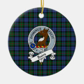 Clan Baird Badge Tartan Pset Keramisch Ornament (Voorkant)