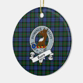 Clan Baird Badge Tartan Pset Keramisch Ornament (Links)