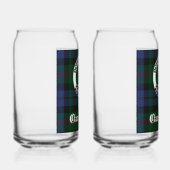 Clan Baird Crest Badge & Tartan Blikvorm Glas (Rechts)