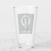 Clan Baird Crest Badge & Tartan Glas (Achterkant)