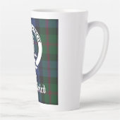 Clan Baird Crest Badge & Tartan Latte Mok (Rechts)