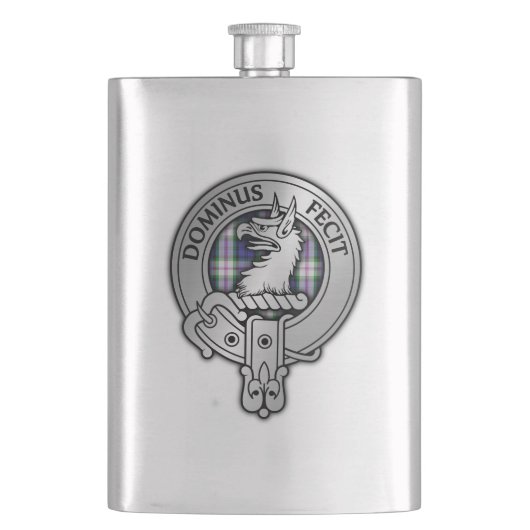 Clan Baird Crest & Dress Tartan Flacon (Voorkant)