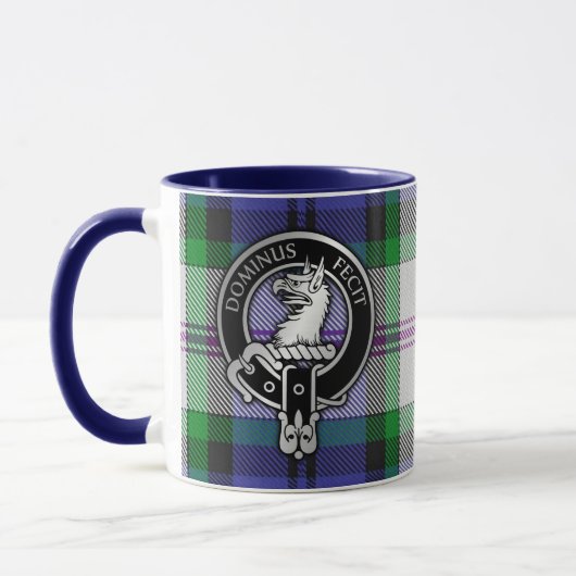 Clan Baird Crest & Dress Tartan Mok (Links)