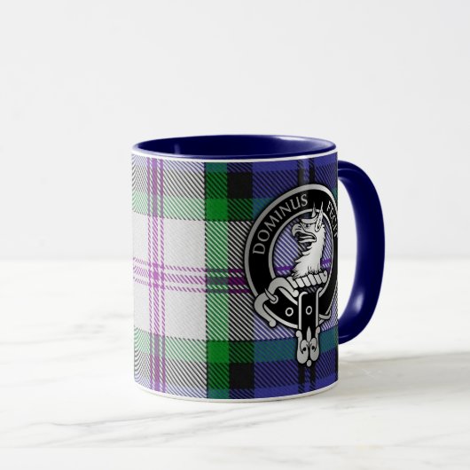 Clan Baird Crest & Dress Tartan Mok (Voorkant rechts)