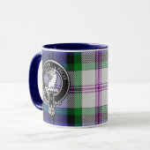 Clan Baird Crest & Dress Tartan Mok (Voorkant links)