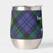 Clan Baird Crest over Tartan (Links)