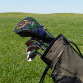 Clan Baird Crest over Tartan Golfheadcover (Insitu)