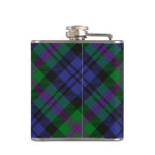 Clan Baird Crest over Tartan Heupfles (Achterkant)