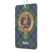 Clan Baird Crest over Tartan Luchtverfrisser (Links)