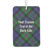 Clan Baird Crest over Tartan Luchtverfrisser (Achterkant)