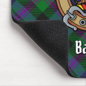Clan Baird Crest over Tartan Muismat (Hoek)