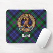 Clan Baird Crest over Tartan Muismat (Met muis)