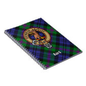 Clan Baird Crest over Tartan Notitieboek (Rechterzijde)