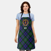 Clan Baird Crest over Tartan Schort (Gedragen)
